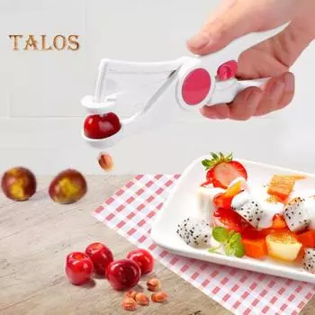 Инструмент для удаления сердцевины из вишни, прочный инструмент из нержавеющей стали для удаления косточек из оливок, легко очищаемый многофункциональный инструмент для удаления сердцевины из вишни, фиников, боярышника, винограда красный/белый