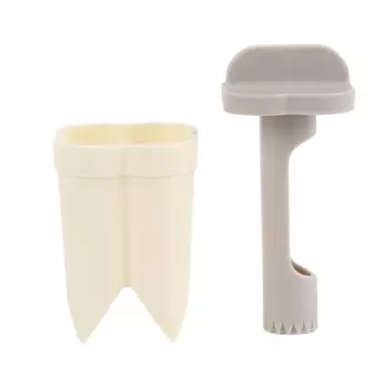 Инструмент для удаления сердцевины перца 2 в 1, инструмент для удаления семян перца, инструмент для удаления сердцевины фруктов и перца, инструмент для удаления сердцевины болгарского перца, кухонный гаджет АБС L(for 6.5-9kg) бежевый