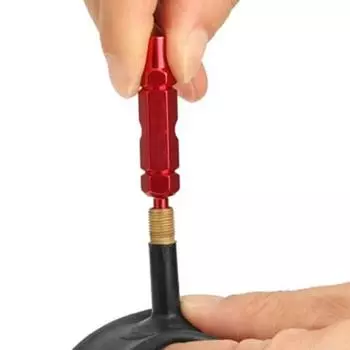 Инструмент для удаления сердечника велосипедного клапана, ключ для затяжки сердечника велосипедного клапана из алюминиевого сплава для Presta, инструмент для ремонта стержня клапана Шредера красный