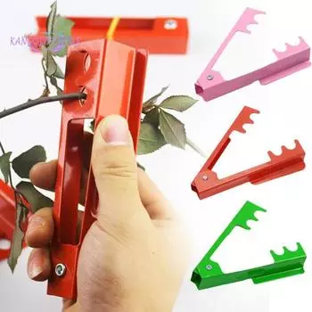 Инструмент для удаления шипов розы с эргономичной ручкой, легкий инструмент для удаления, резак для стеблей цветов, садовый инструмент красный