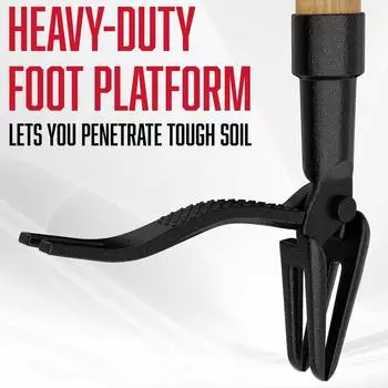 Инструмент для удаления травы, сверхмощный инструмент для удаления травы, конструкция ножки - инструмент для прополки со стальной головкой с 4 когтями, ручной садовый инструмент для прополки One Size