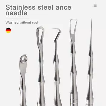 Инструмент для удаления угрей, прыщей, зажим для угрей, пинцет, игла для красоты, инструмент для прыщей YSXX A