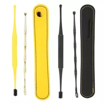 Инструмент для удаления ушной серы, инструмент для очистки ушей, пружинная мягкая щетка, ложка для ушей, набор для чистки ушей