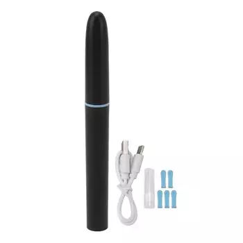 Инструмент для удаления ушной серы с 2-мегапиксельной камерой 1080P, 6 светодиодными лампами, обзором на 360 градусов, очистителем ушей с 6 силиконовыми насадками