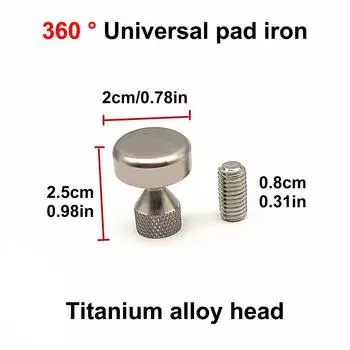 Инструмент для удаления вмятин без покраски, вытягивающие язычки, вращающаяся головка, титановый сплав, вытягивающие язычки для ремонта вмятин после града чёрный