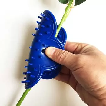 Инструмент для удаления заусенцев из стеблей роз и шипов, инструмент для самостоятельного флористического ухода за розами синий