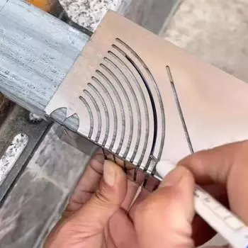 Инструмент для угловой и дуговой маркировки, регулируемый линейный дуговой скрайбер двойного назначения, инструмент для маркировки металла для металлообработки A