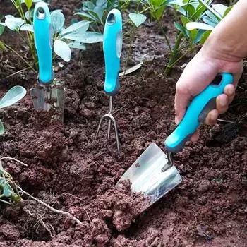 Инструмент для ухода за растениями, садовый совок из углеродистой стали, вилка для удаления сорняков с эргономичным дизайном A
