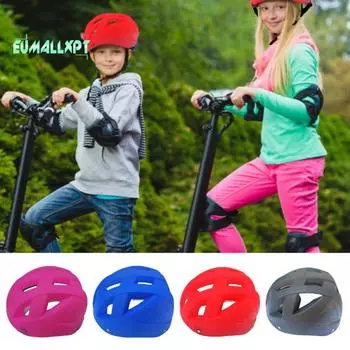 Инструмент для улицы, детский шлем, сверхлегкий дышащий, регулируемая пряжка, защита от трещин, ударопрочность, велосипедный шлем, скейт, самокат, товары для улицы чёрный