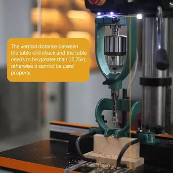 Инструмент для установки адаптера для сверла с квадратным отверстием для мебели и деревообработки