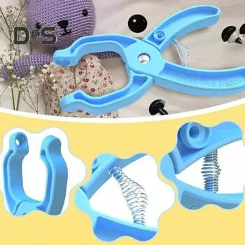 Инструмент для установки безопасных глаз, инструмент для создания безопасных глаз для кукол, вспомогательный инструмент для вязания крючком кукол 5-30 мм фиолетовый