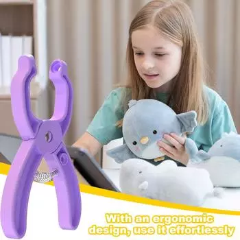 Инструмент для установки безопасных глаз Yousheng, инструмент для создания безопасных глаз для кукол, вспомогательный инструмент для вязания крючком кукол 5-30 мм фиолетовый