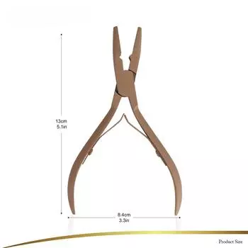 Инструмент для утка, плоскогубцы для нанесения микроколец, инструмент, микробусины, ближе, плоскогубцы для наращивания волос из нержавеющей стали