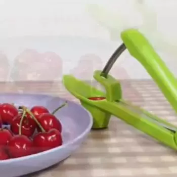 Инструмент для вишневой косточки Инструмент для удаления фруктовых косточек из нержавеющей стали для вишневого джема с замком чёрный