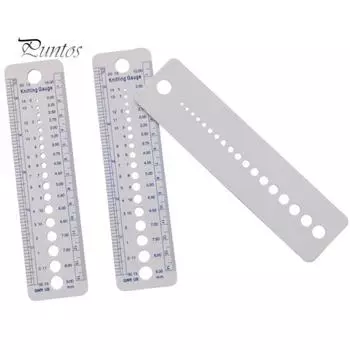 Инструмент для вязания, игла, дюймовая швейная линейка, аксессуары для измерения размера 2-10 мм