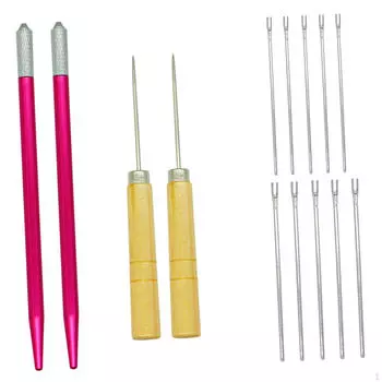 Инструмент для вставки волос для кукол, ремонт, портативные аксессуары для париков с шилом для магазина 10x0.6mm Needle