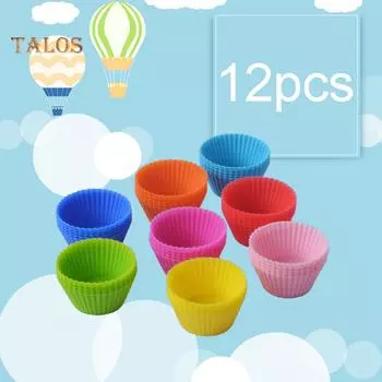 Инструмент для выпечки кексов и пирожных TK Round Cake Muffin Cupcake Form Maker Mixed Color