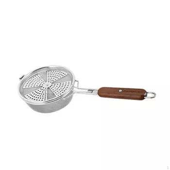 Инструмент для выпечки кофейных зерен, прочный, с деревянной ручкой, для обжарки на кухне