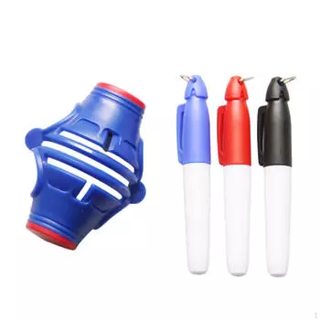 Инструмент для выравнивания мяча для гольфа для точного удара синий