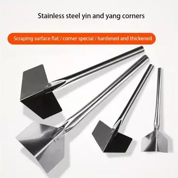 Инструмент для выравнивания шпатлевки из нержавеющей стали «Инь и Ян» для углового инструмента, нож для чистки штукатурки стен, строительные инструменты