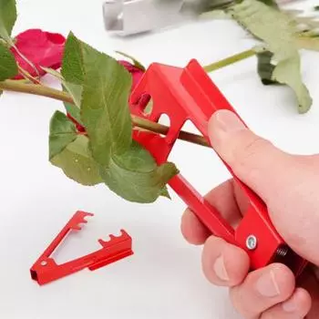 Инструмент для зачистки листьев стебля розы, надежный инструмент для удаления шипов, простой в обращении, широко используемый профессиональный инструмент для удаления шипов, садовые принадлежности красный