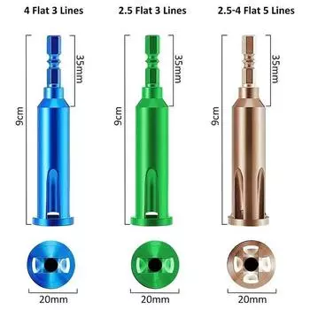 Инструмент для зачистки проводов 2,5/4 квадратный электрический кабельный стриппер 2-5 отверстий 1/4 шестигранный хвостовик быстрый инструмент для скручивания проводов для электрика 4mm-Green