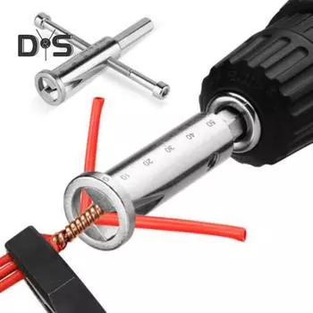 Инструмент для зачистки проводов Кабельный скручиватель Эффективный надежный простой в эксплуатации Портативный DIY Проект Электрик Инструмент для проводов Ручной инструмент для скручивания кабеля серебряный