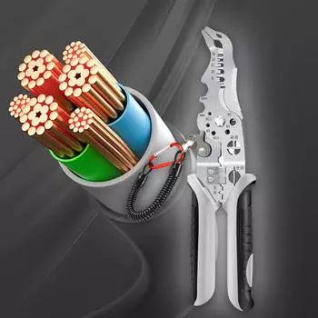 Инструмент для зачистки проводов Многоцелевой кабель для резки кабеля с резаком для ключей для прессования