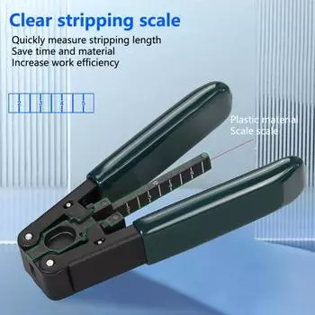 Инструмент для зачистки проводов, острое лезвие, противоскользящая ручка, прозрачная шкала, ручной инструмент для зачистки кабеля, товары для дома