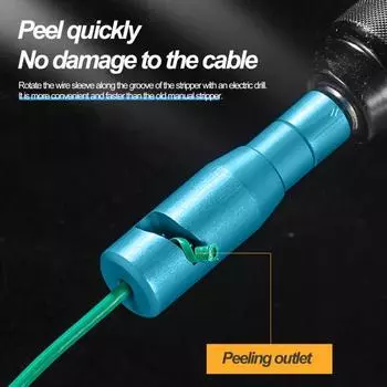 Инструмент для зачистки проводов с набором отверток, универсальный универсальный простой монтаж, мощная дрель, инструмент для зачистки проводов синий
