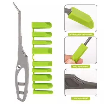 Инструмент для заделки силиконовых швов со сменными накладками Компактный дизайн Портативный многофункциональный заделочный материал 1pc