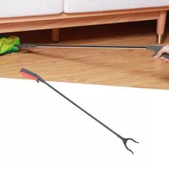 Инструмент для захвата с длинной ручкой, щипцы для сбора мусора, зажим для сбора мусора, инструмент для захвата мусора с длинной ручкой для дома 30cm чёрный