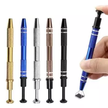 Инструмент для захвата шариков ювелирных изделий, пинцет с 4 лапками для захвата чипов, выдвижной захват из нержавеющей стали для микросхем Pearl, винтов, гаек и мелких деталей чёрный