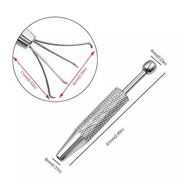 Инструмент для захвата ювелирных изделий с 4 когтями, держатель для алмазных камней, захват для пинцета, захват для стружки из нержавеющей стали серебряный