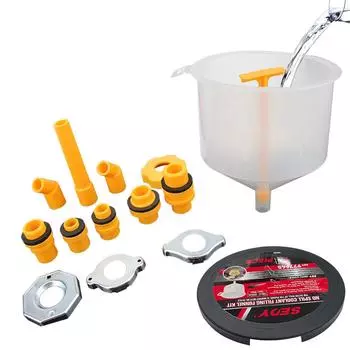 Инструмент для заливки масла, универсальный, подходит для транспортных средств, 15 шт./компл., пластиковая воронка для заливки, носик, автомобильные аксессуары, комплект для заливки охлаждающей жидкости, защищенный от проливания