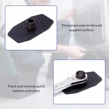 Инструмент для запрессовки тормозного суппорта Передние и обратные быстрые ключи с трещоткой Регулируемый тормозной поршень на 360 градусов синий