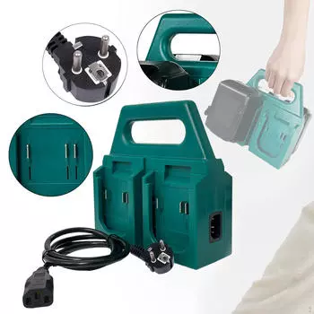 Инструмент для зарядки аккумуляторов 2 в 1 с ручкой, стабильный, легкий, компактный органайзер