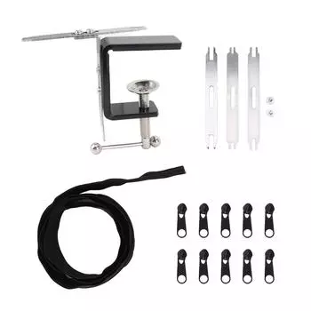 Инструмент для застегивания молнии Профессиональный эффективный нержавеющая сталь Двойные концы Быстрый слайдер-застежка-молния для сковороды