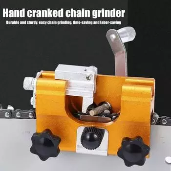 Инструмент для заточки цепных пил по дереву и ремонта цепных пил с 3 шлифовальными головками, ручной инструмент для заточки цепных пил