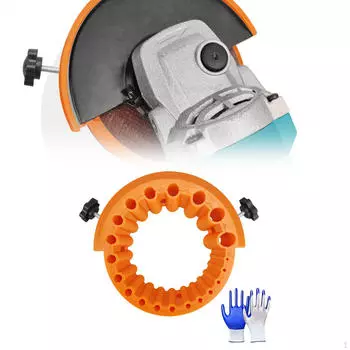 Инструмент для заточки сверл 115 или 125 Насадка для угловой шлифовальной машины Удобная в использовании бита разных размеров оранжевый