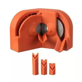 Инструмент для заточки сверл с шлифовальными кругами Прочная конструкция Компактный дизайн Портативный универсальный многоцелевой инструмент для заточки сверл оранжевый