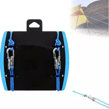 Инструмент для затягивания и фиксации шнура и веревки - в комплект входит шнур для аксессуаров и чехол для переноски, подходит для кемпинговых принадлежностей и походного снаряжения One Size