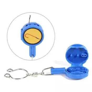 Инструмент для завязывания рыболовных крючков Устройство для завязывания рыболовной лески Устройство для завязывания рыболовных крючков Оборудование для рыбалки на открытом воздухе зелёный