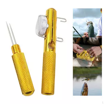 Инструмент для завязывания узла Tyer на леске для крючков, приманок, завязок, металлический галстук