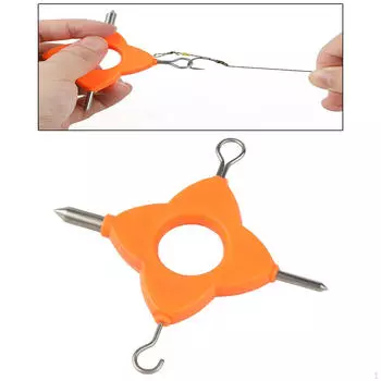 Инструмент для завязывания узлов на леске «четыре в 1», инструмент для съемника, прочный, многоцелевой