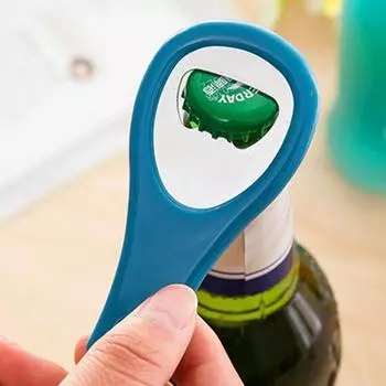 Инструмент Гаджеты Аксессуары Мода Брелок Мини Домашняя Кухня Открывалка для пивных бутылок Вечеринка Бар Портативный Крутой Кольцо Ювелирные Изделия Random Color