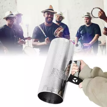 Инструмент Guiro Металлические музыкальные инструменты Guiro Латинский ударный инструмент Музыкальный учебный инструмент Guiro со скребком