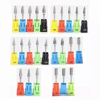 Инструмент и аксессуары для полировки ногтей из вольфрамовой стали C cylindrical flat head