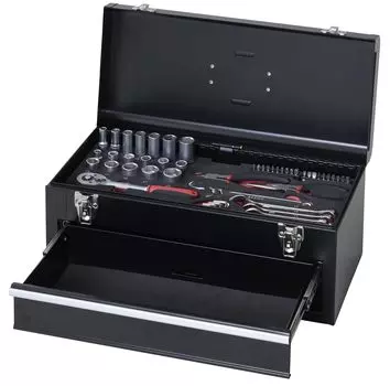 Инструмент Инструмент 58 предметов Бытовые электрические кусачки [Yamazen] Набор, Кейс, Набор, Инструменты, Головка, Гаечный ключ, Отвертка, Плоскогубцы, MS-2358