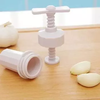 Инструмент Кухонные принадлежности Роторный пресс для имбиря Чеснокодавка Чеснокодавка Чеснокодробилка белый